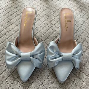 Lulu’s Light Blue Satin Shoes